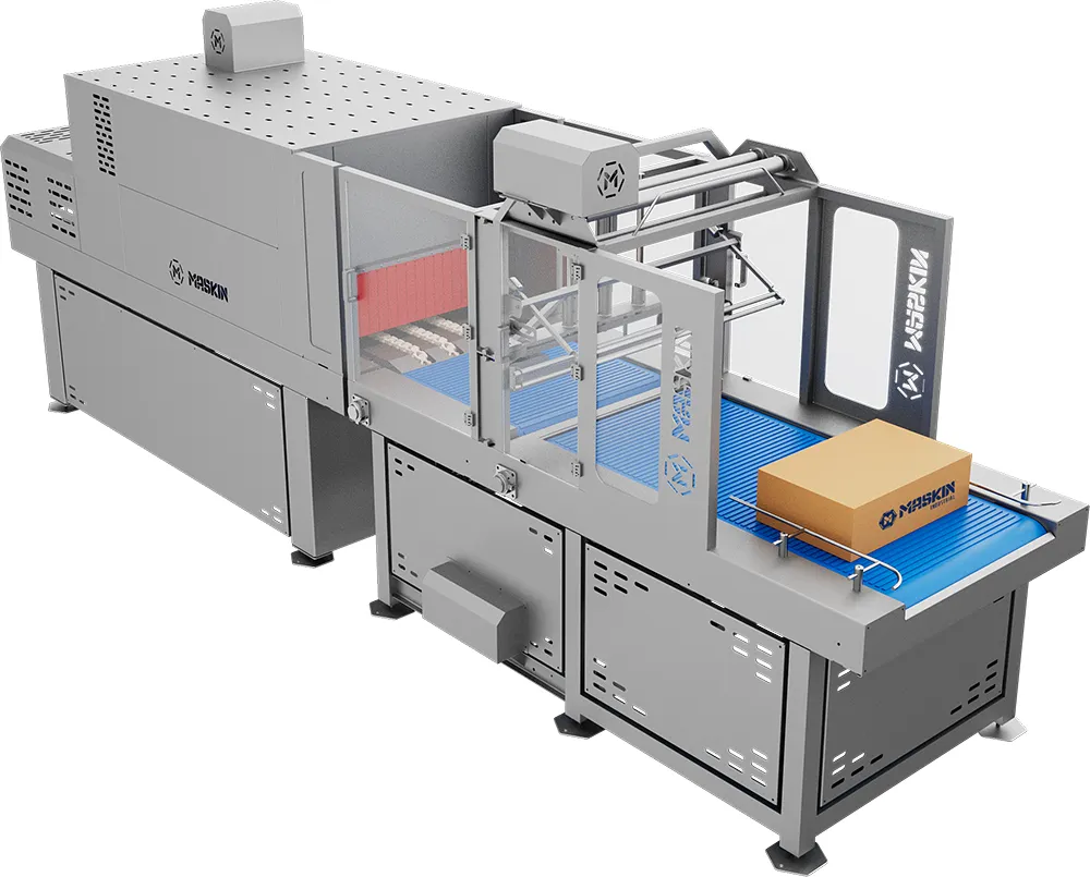 Seladora de Caixas com Túnel de Encolhimento Maskin